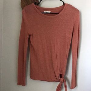 XS Madewell Knotted Longsleeve